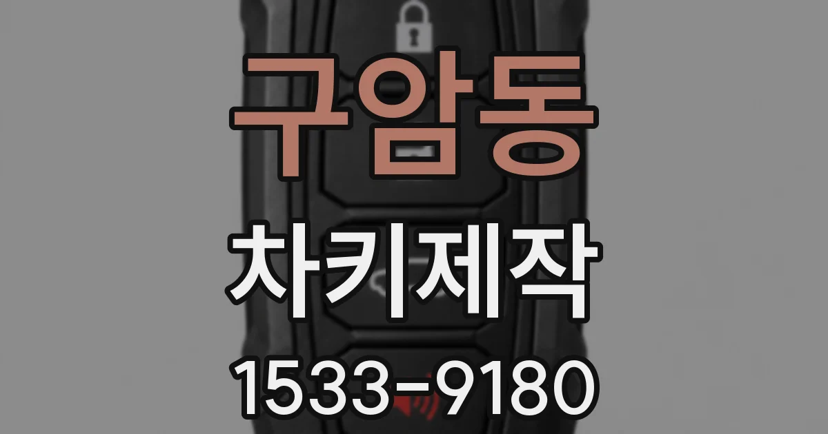 구암동 차키제작