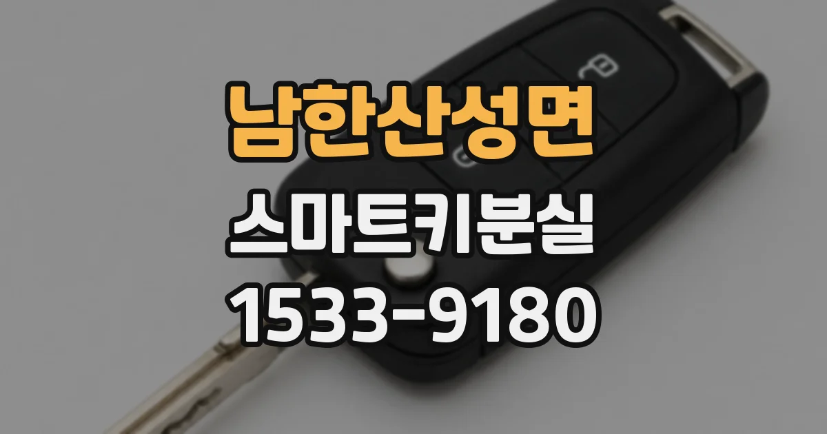 남한산성면 스마트키분실