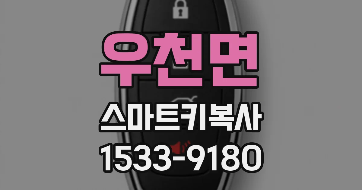 우천면 스마트키복사