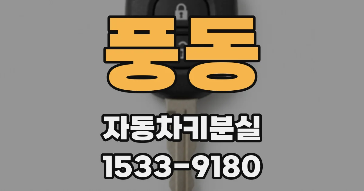 풍동 자동차키분실
