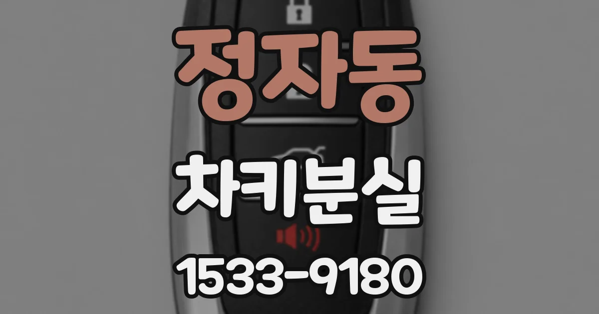 정자동 차키분실