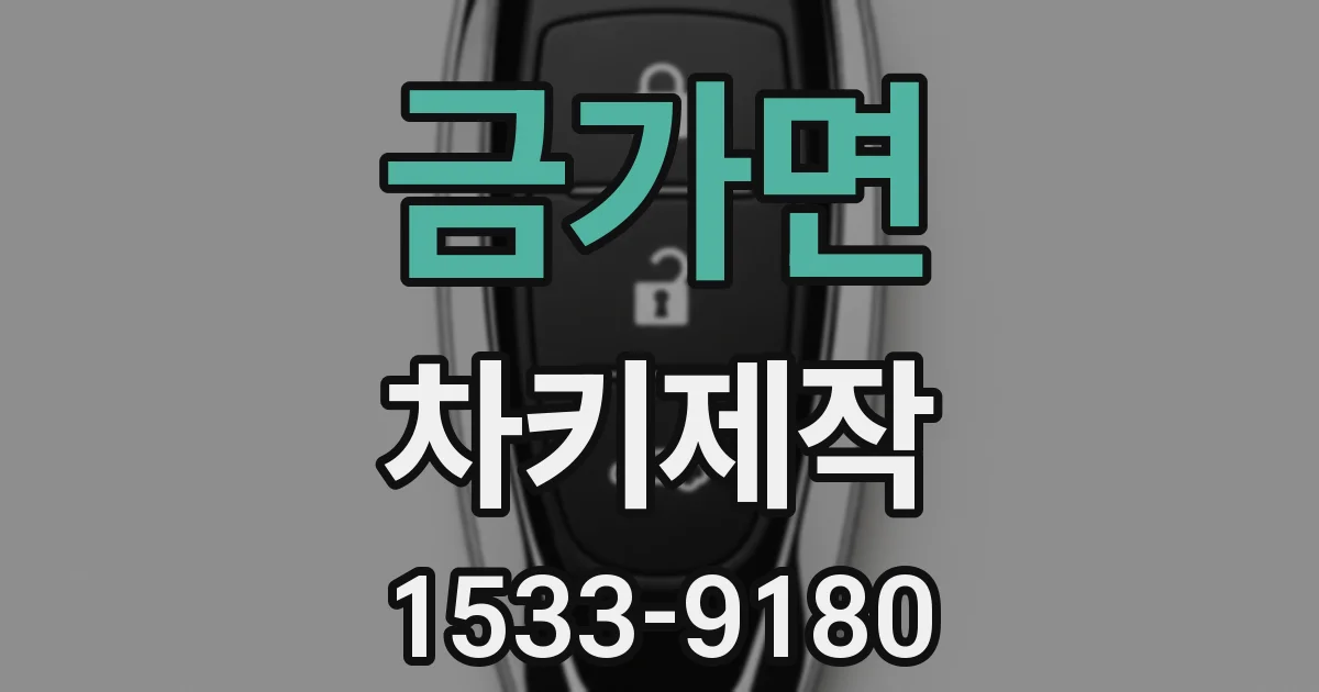 금가면 차키제작