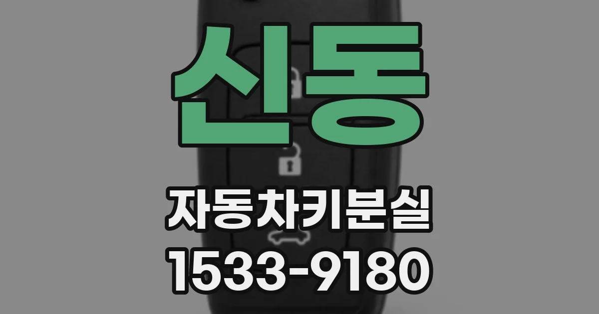 신동 자동차키분실