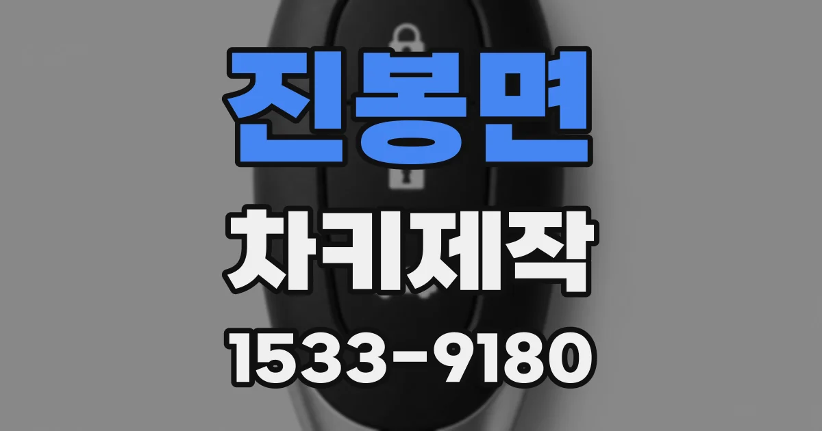 진봉면 차키제작