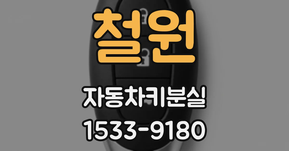 철원 자동차키분실