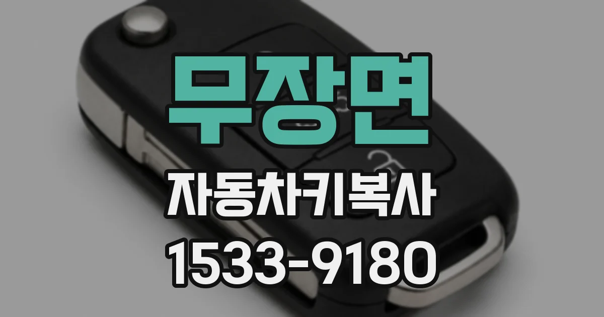 무장면 자동차키복사