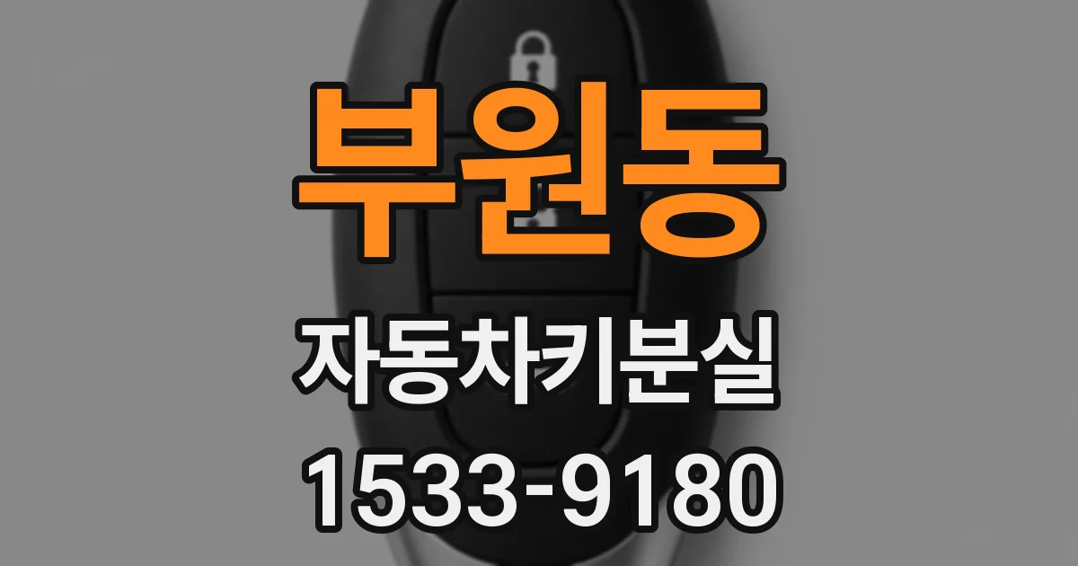 부원동 자동차키분실