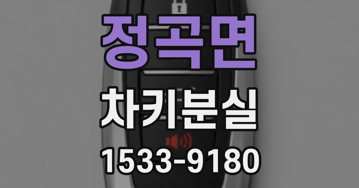 정곡면 차키분실