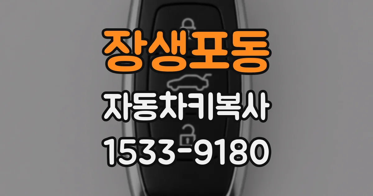 장생포동 자동차키복사