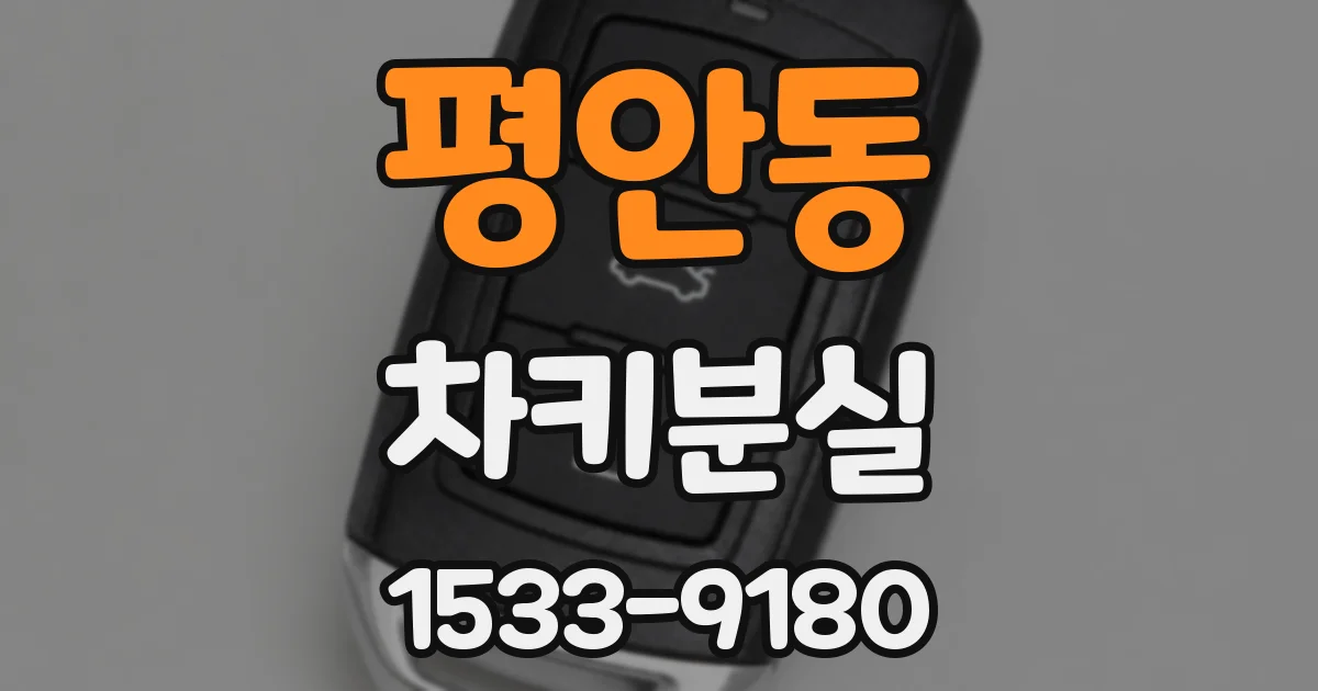 평안동 차키분실