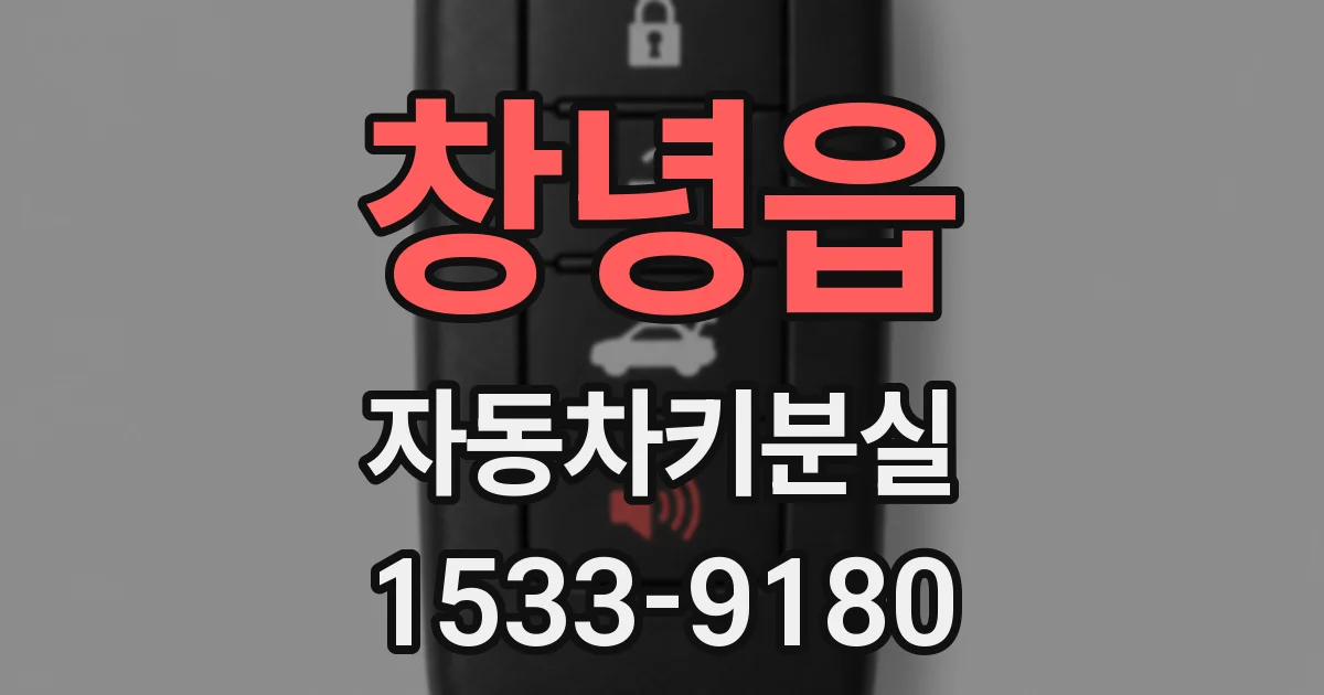 창녕읍 자동차키분실