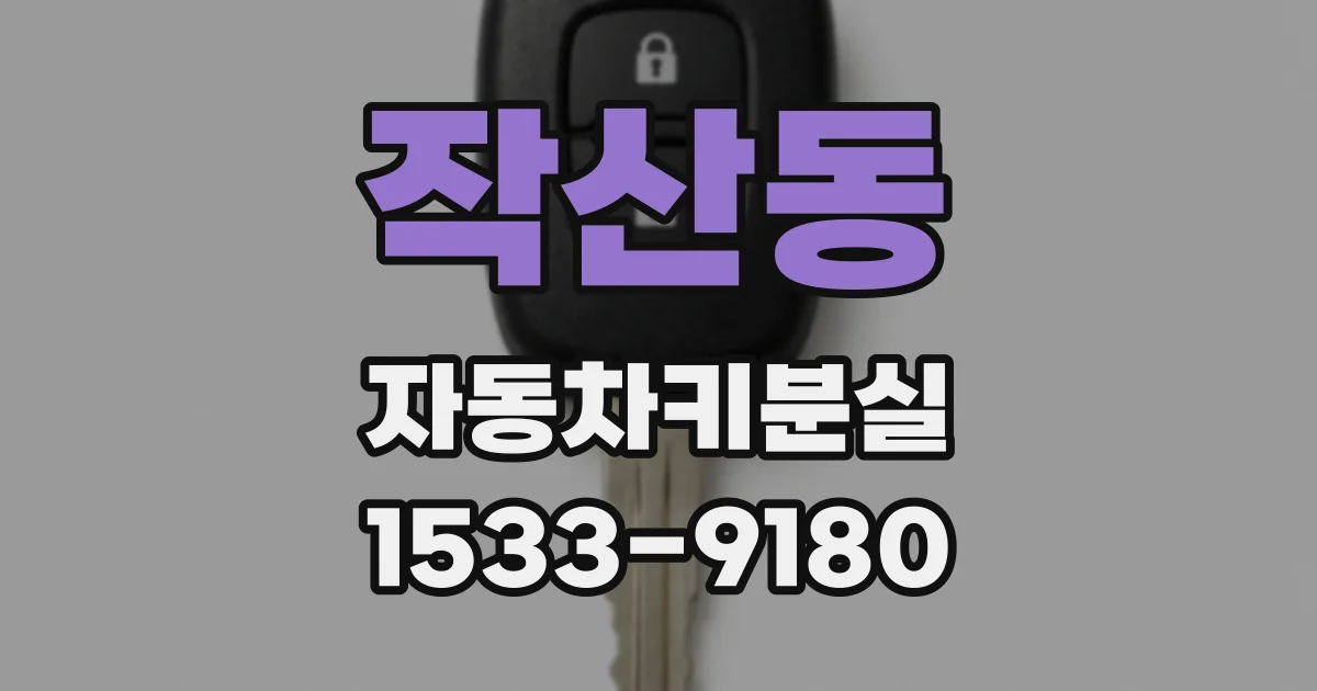 작산동 자동차키분실