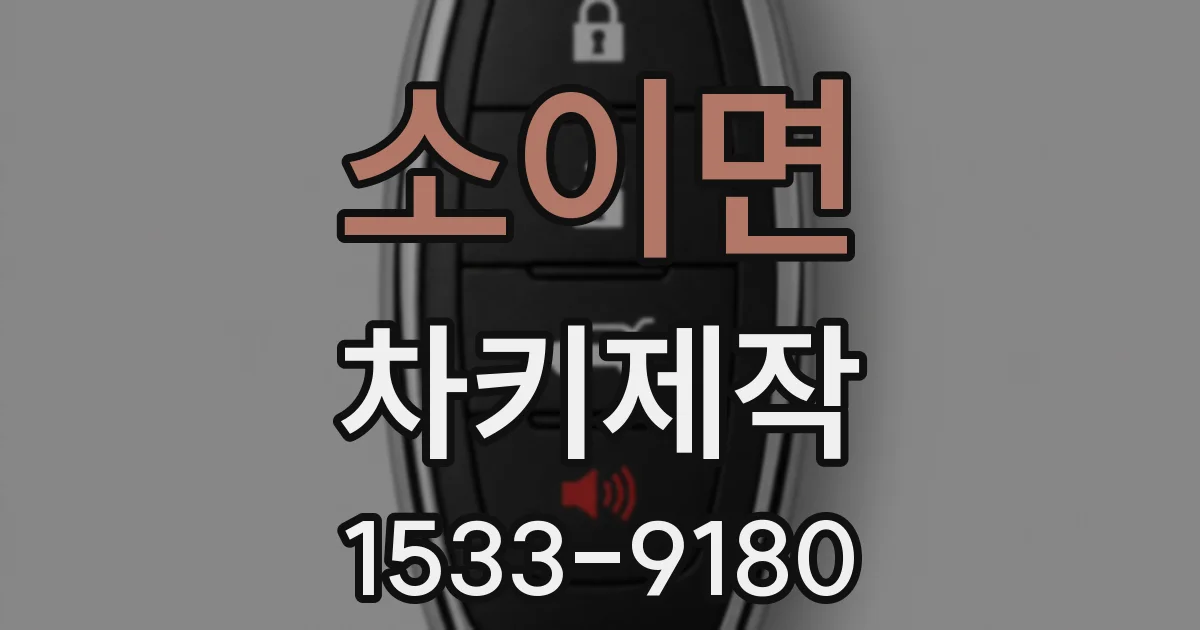 소이면 차키제작