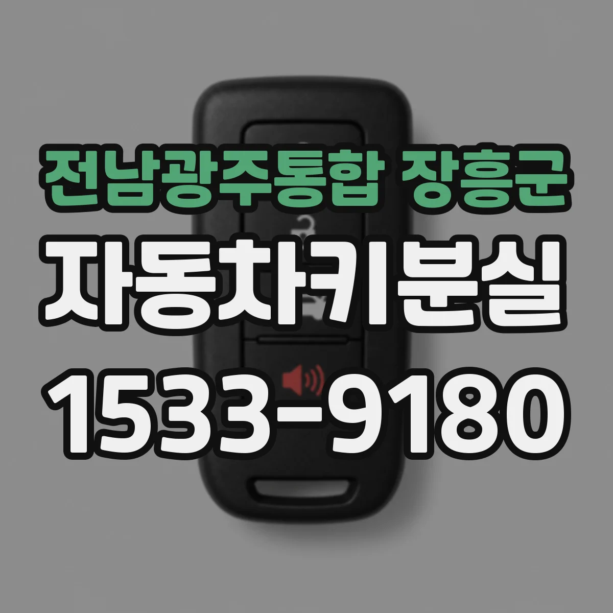 전남광주통합 장흥군 자동차키분실