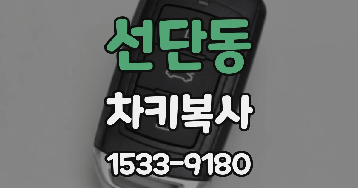 선단동 차키복사