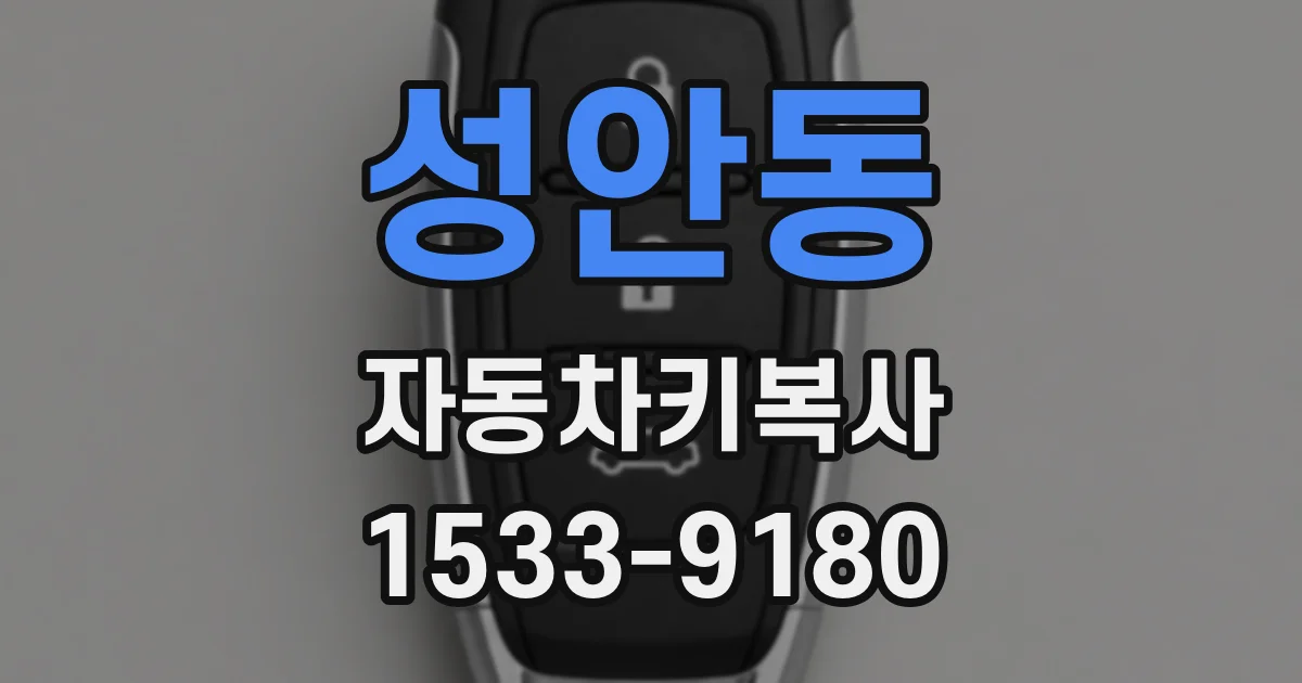 성안동 자동차키복사