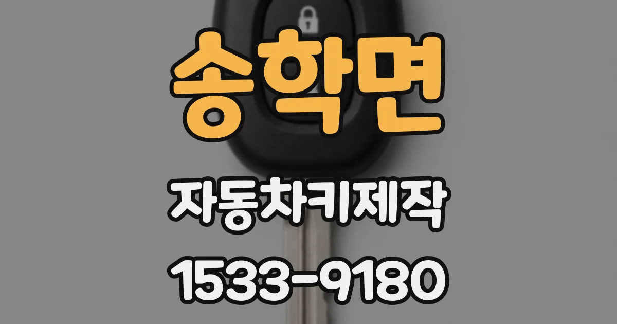 송학면 자동차키제작