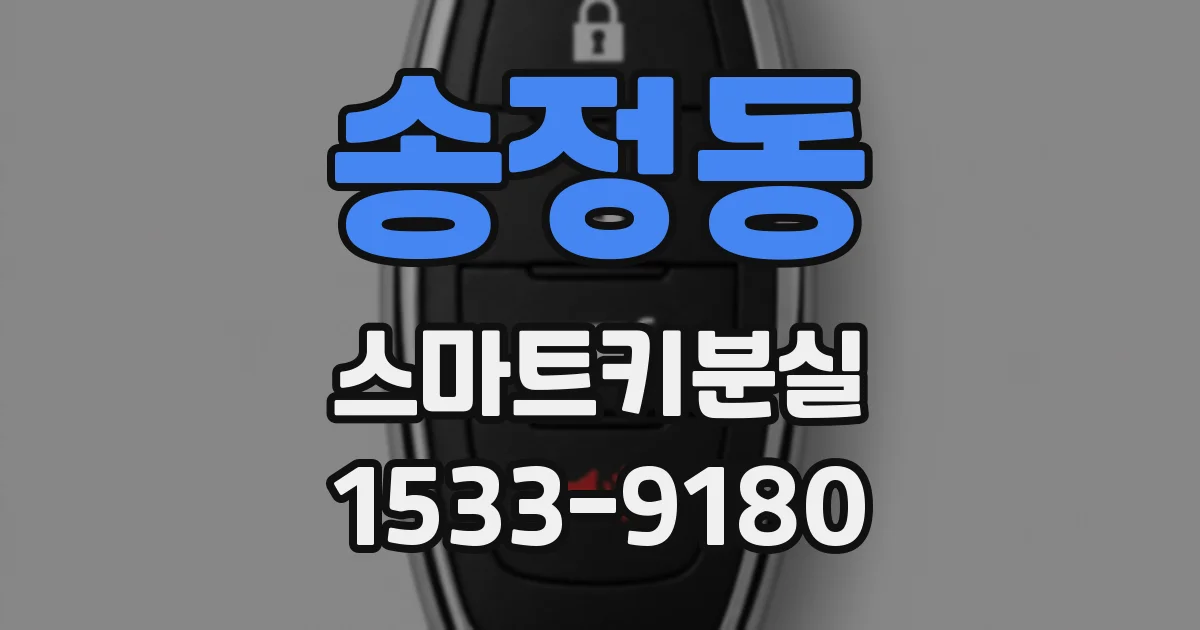 송정동 스마트키분실