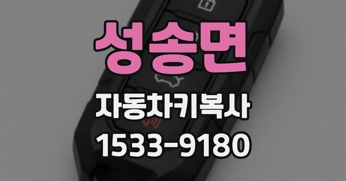 성송면 자동차키복사