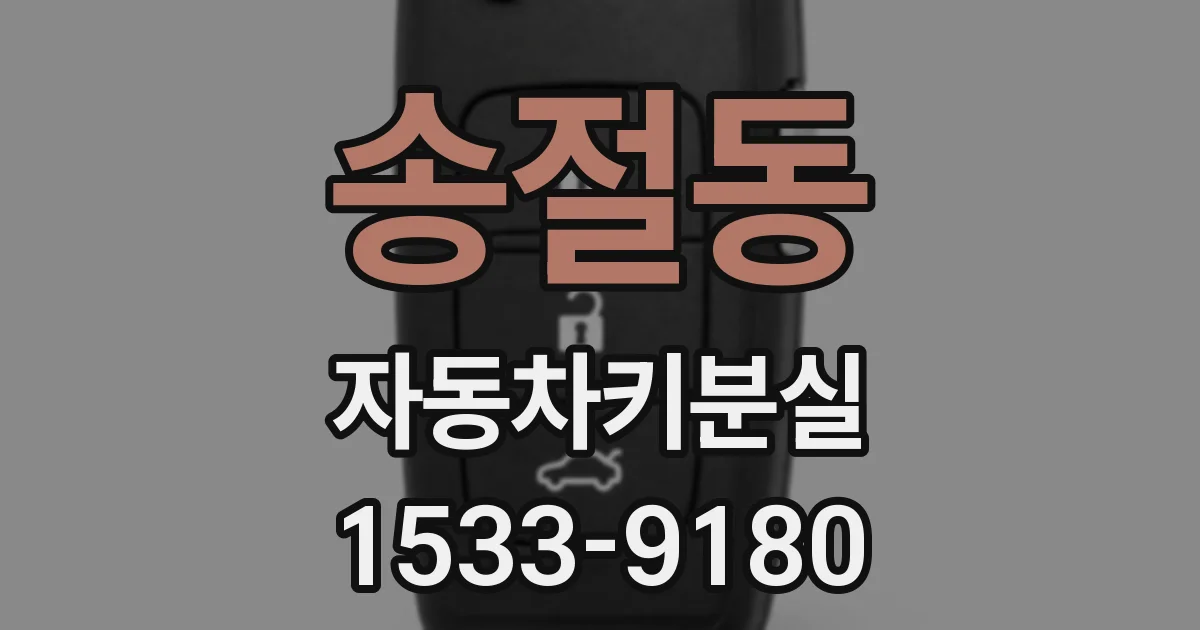 송절동 자동차키분실