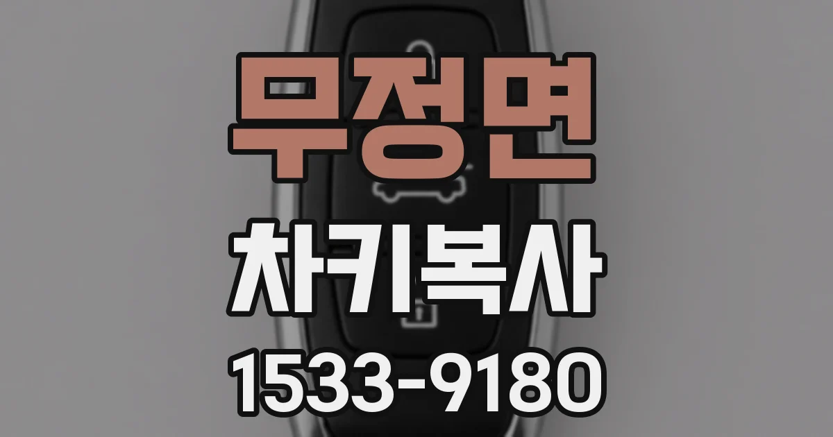 무정면 차키복사