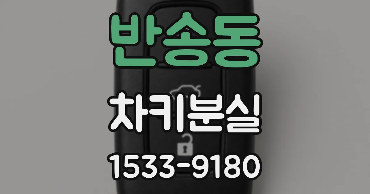 반송동 차키분실