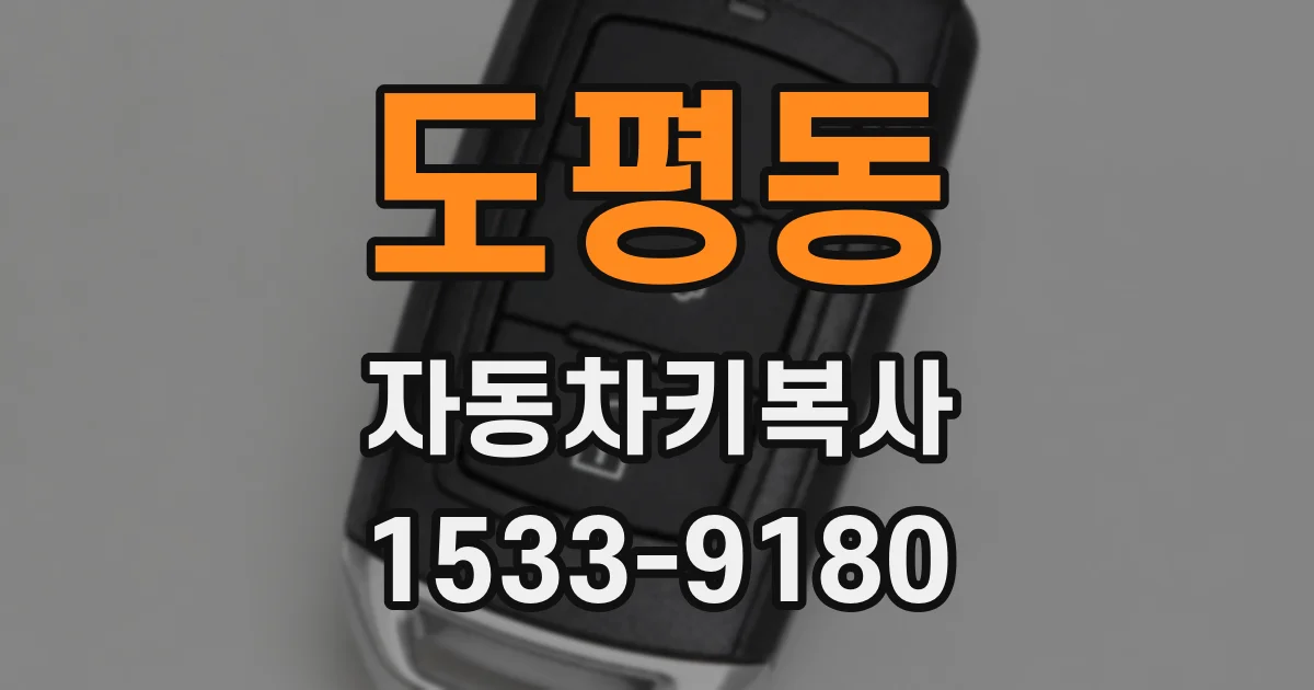 도평동 자동차키복사