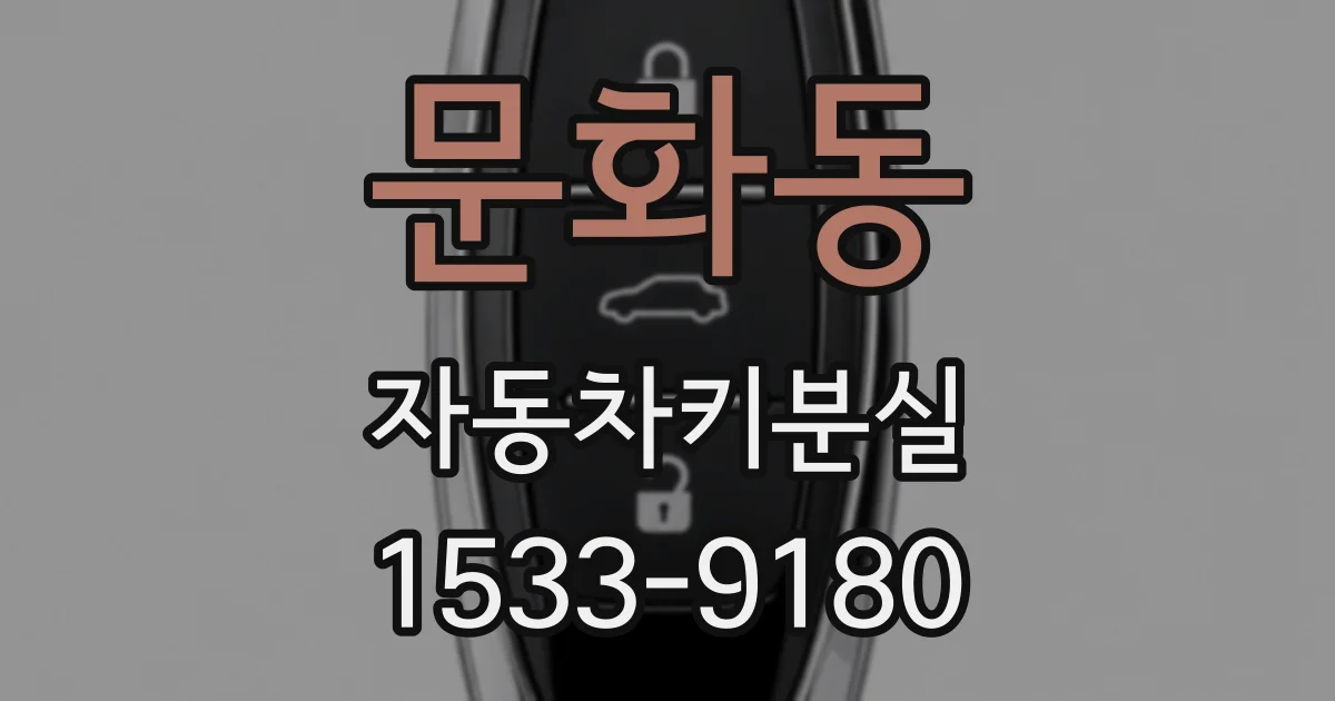 문화동 자동차키분실
