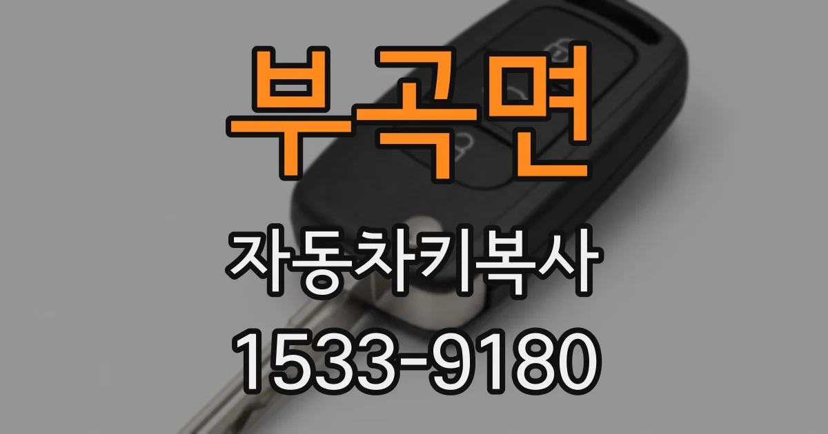 부곡면 자동차키복사