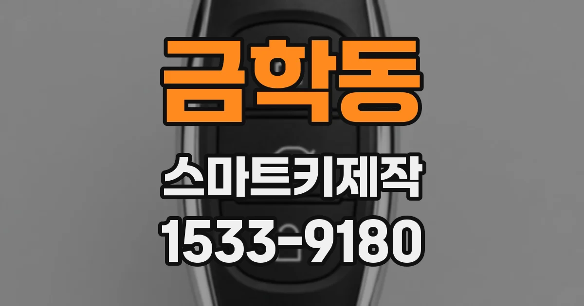 금학동 스마트키제작