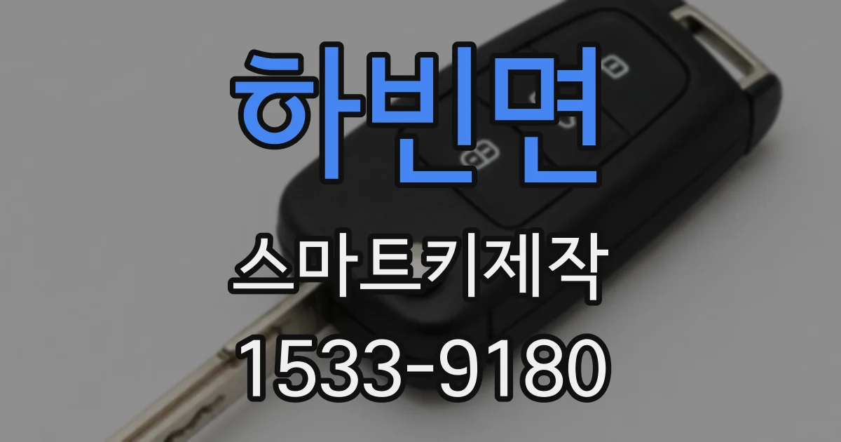하빈면 스마트키제작