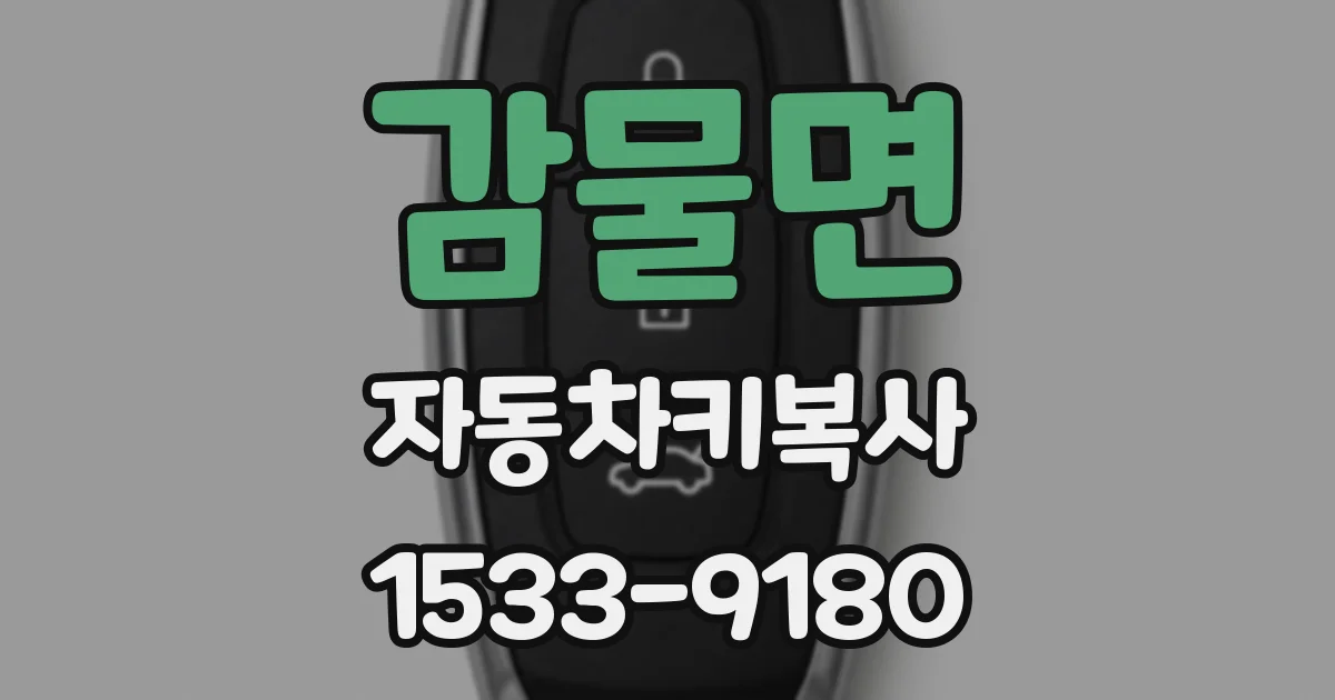 감물면 자동차키복사