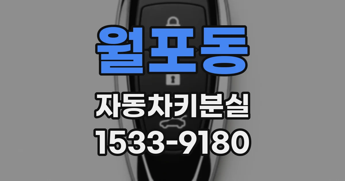 월포동 자동차키분실