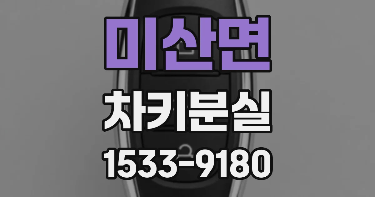 미산면 차키분실