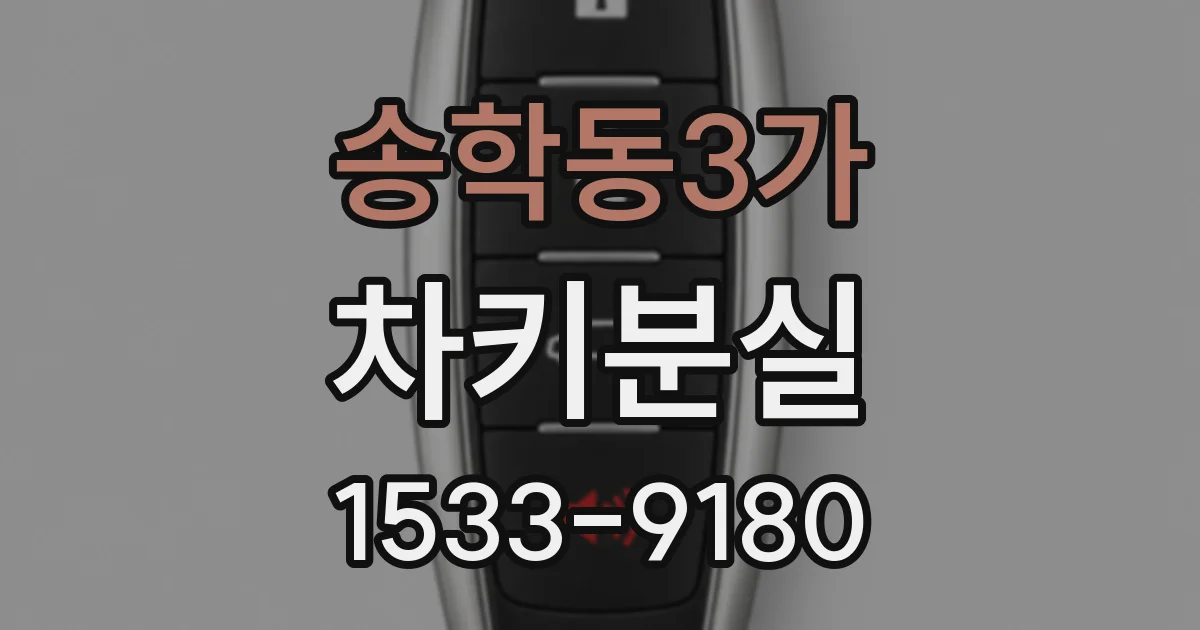 송학동3가 차키분실