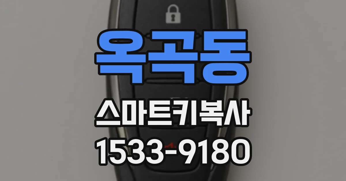 옥곡동 스마트키복사