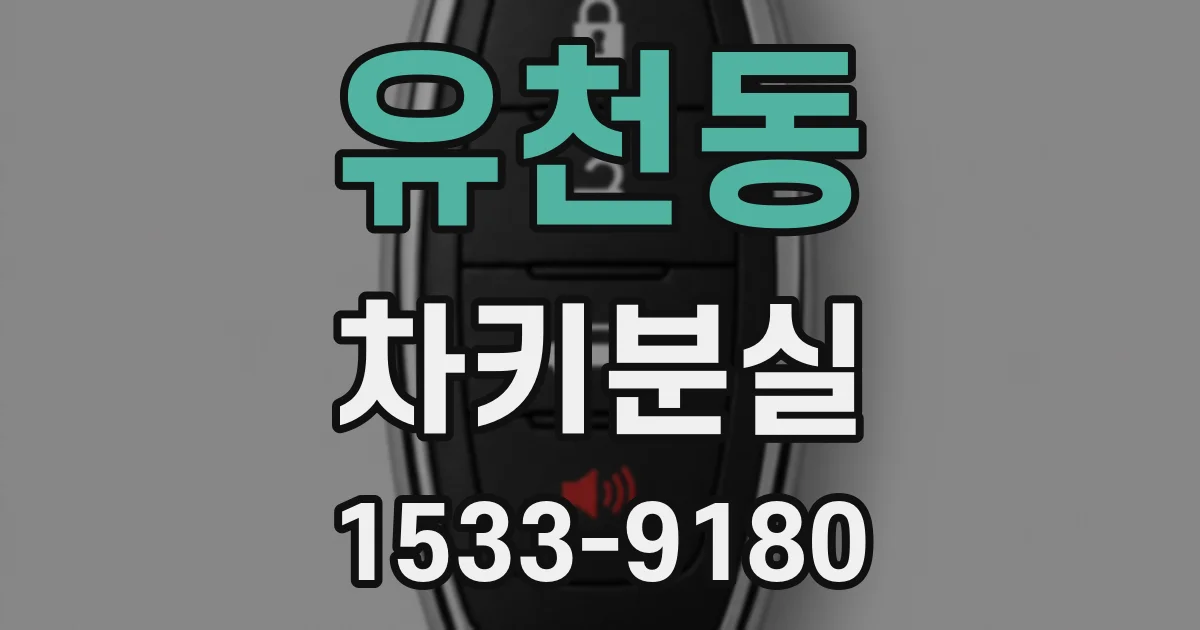 유천동 차키분실