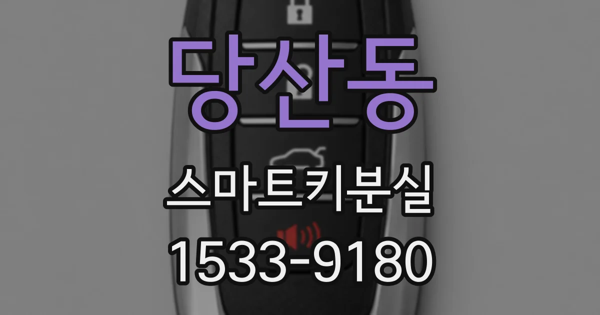 당산동 스마트키분실