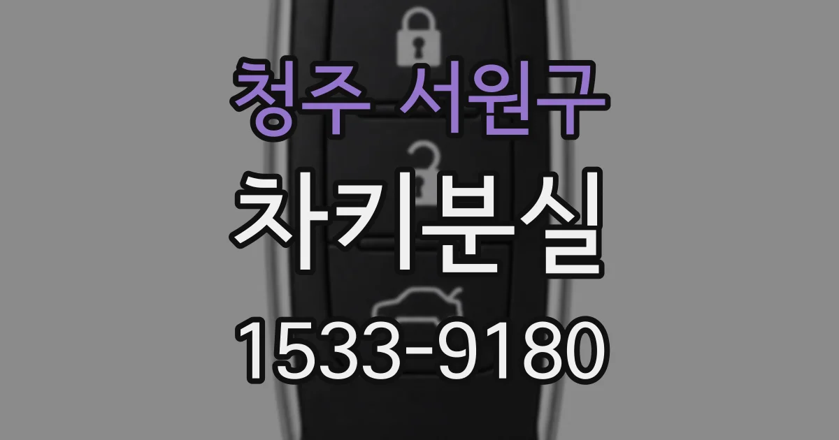 청주 서원구 차키분실