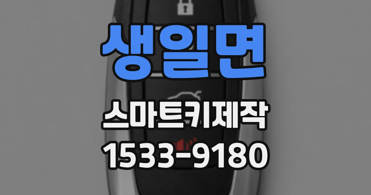 생일면 스마트키제작