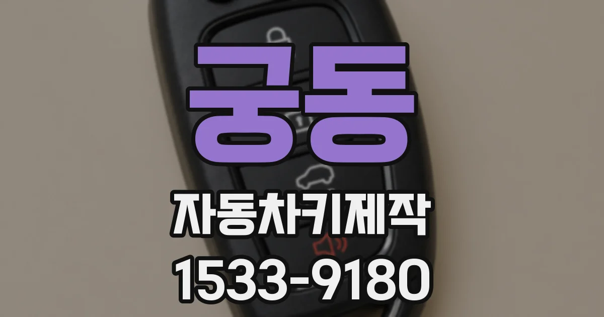 궁동 자동차키제작