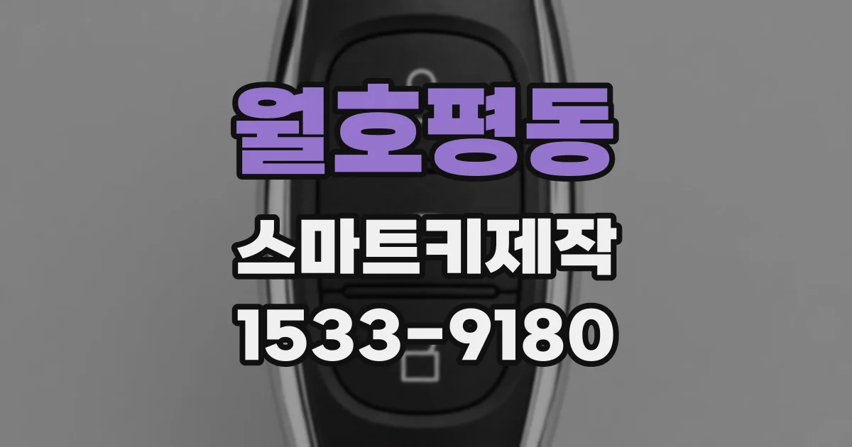 월호평동 스마트키제작