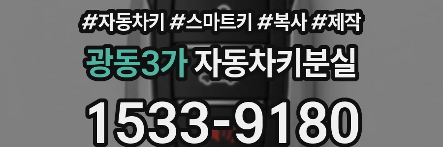 광동3가 자동차키분실