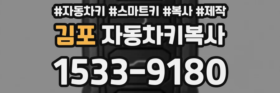 김포 자동차키복사