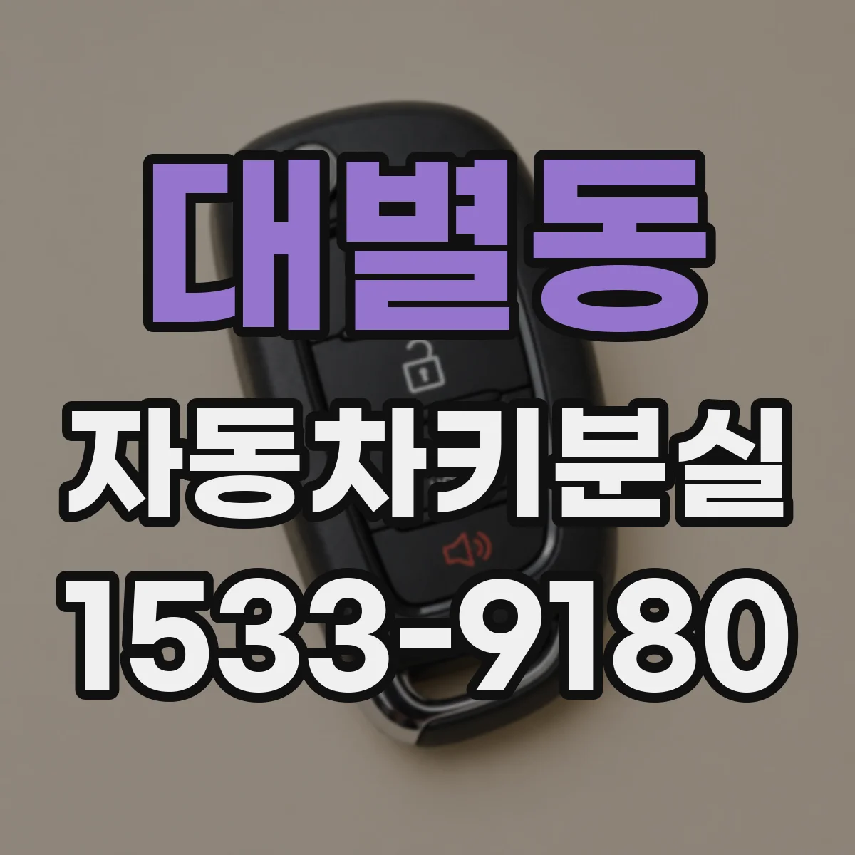 대별동 자동차키분실