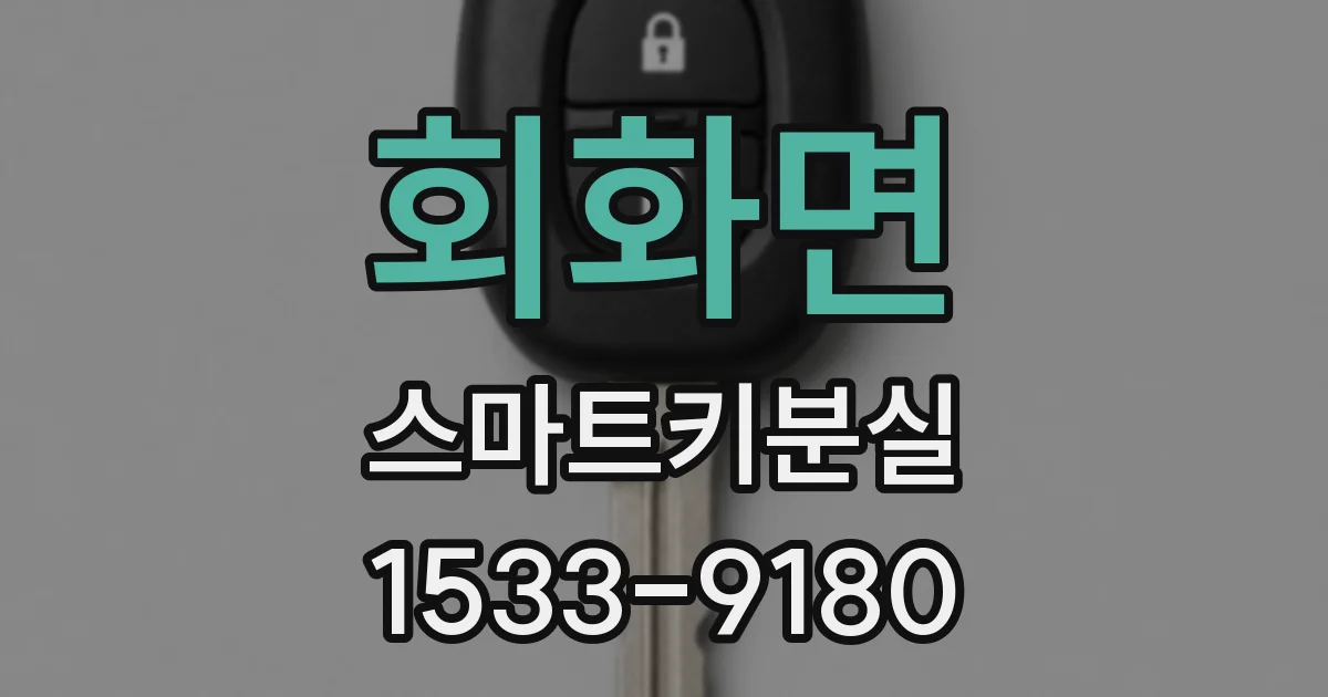 회화면 스마트키분실