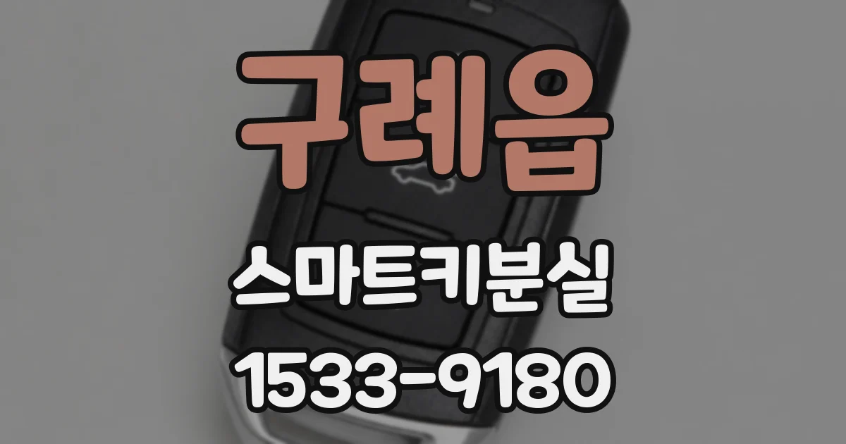 구례읍 스마트키분실