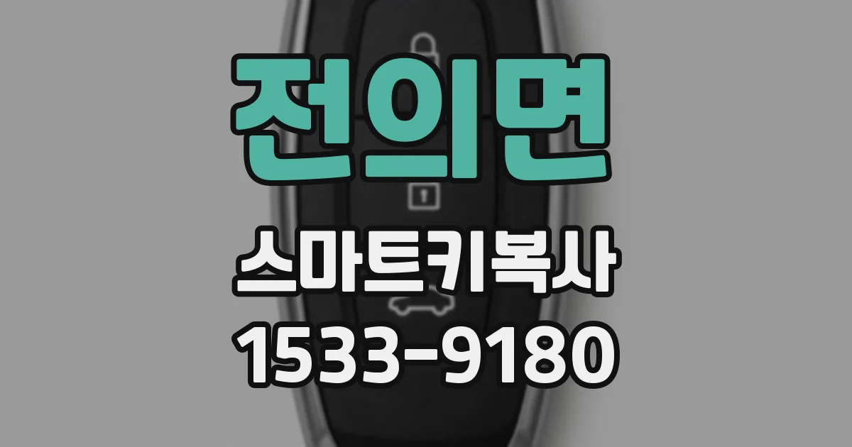 전의면 스마트키복사