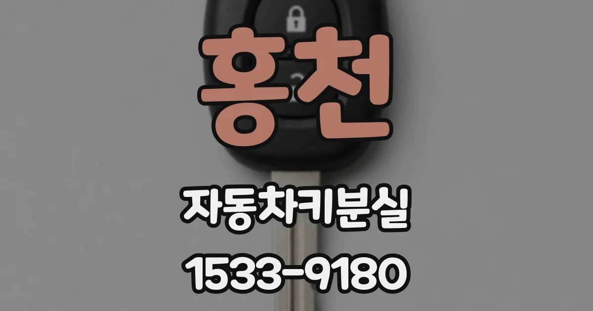 홍천 자동차키분실