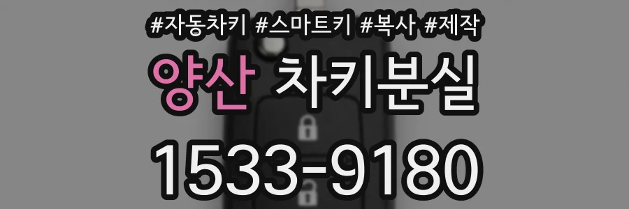 양산 차키분실